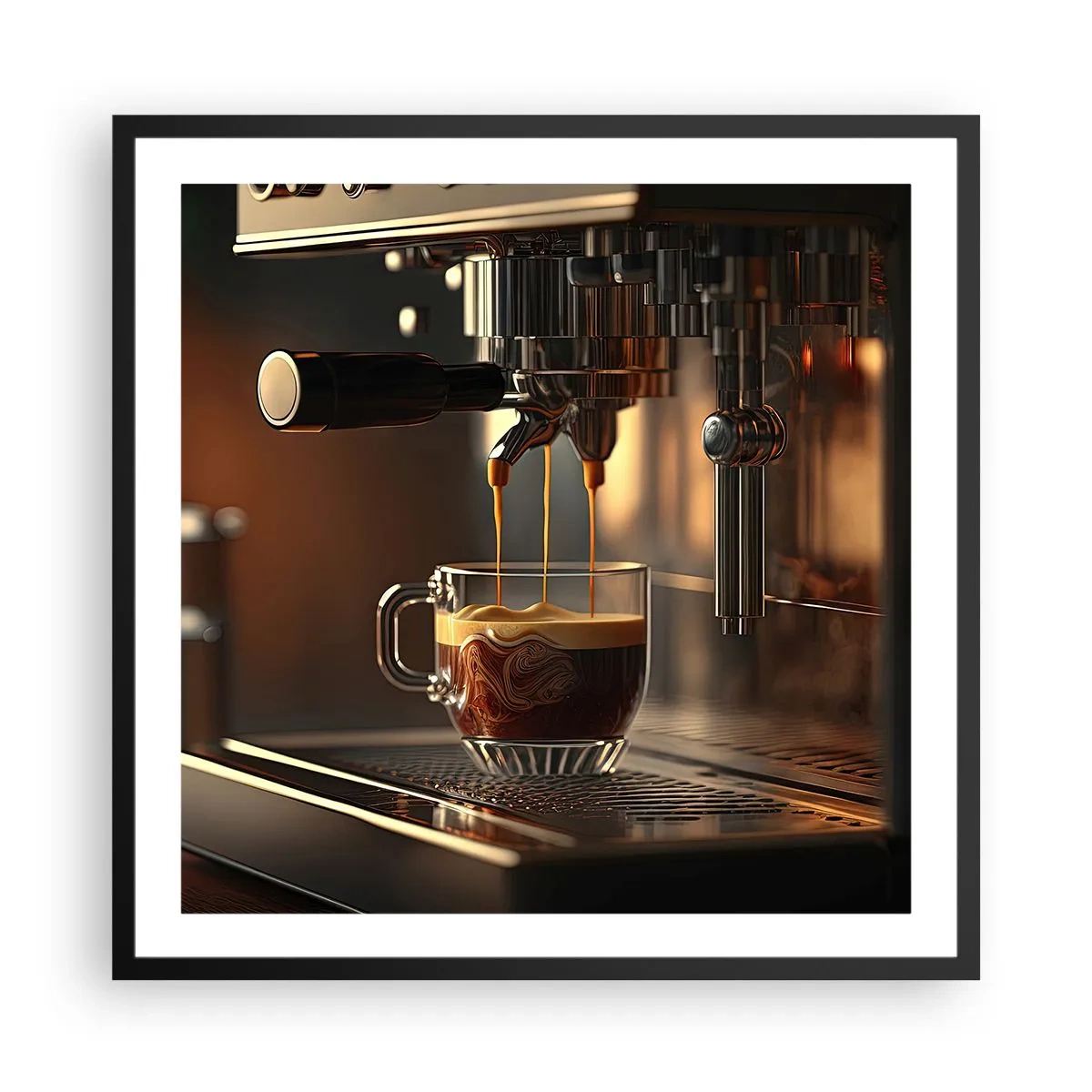 Affisch i svart ram - En sensuell blandning - 60x60 cm