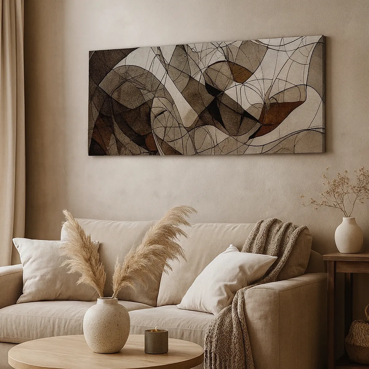 Canvastavla - Bild på duk - Cirkulation av jordens färger - 30x30 cm