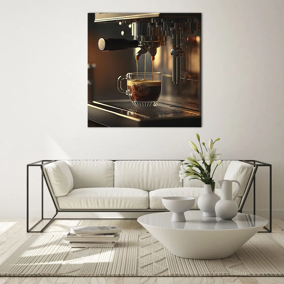 Glastavla - Bild på glas - En sensuell blandning - 50x50 cm