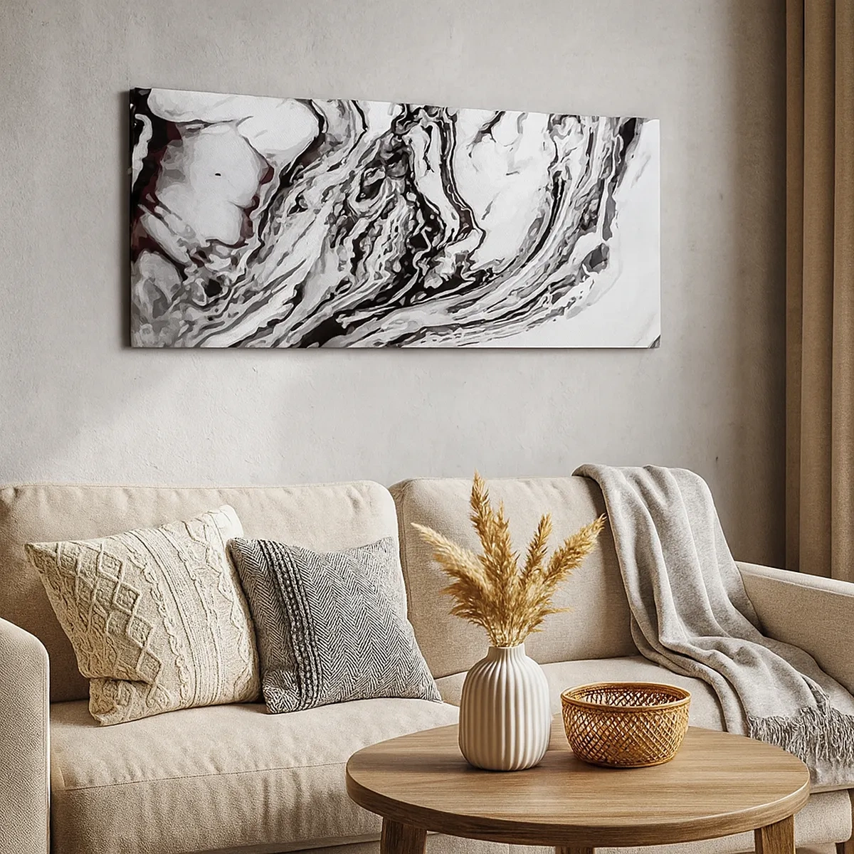 Canvastavla - Bild på duk - I början var det kaos - 30x30 cm