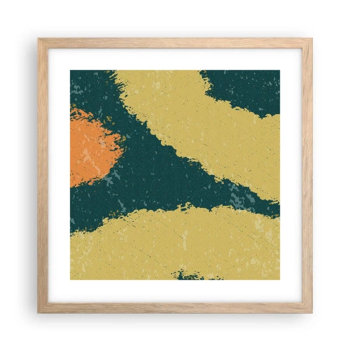 Affisch i ram av ljusek - Abstraktion - i slow motion - 40x40 cm