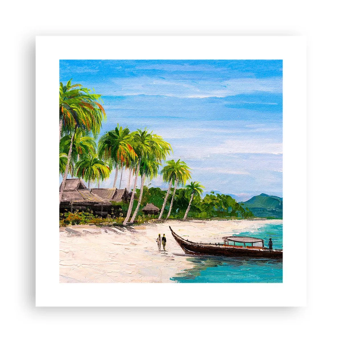 Affisch - En exotisk dröm - 40x40 cm