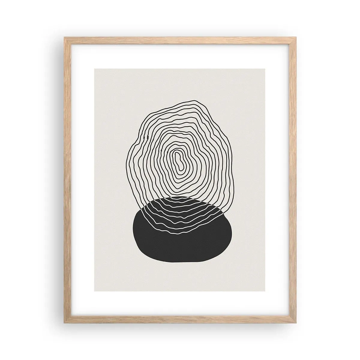 Affisch i ram av ljusek - Varaktighet och vibration - 40x50 cm