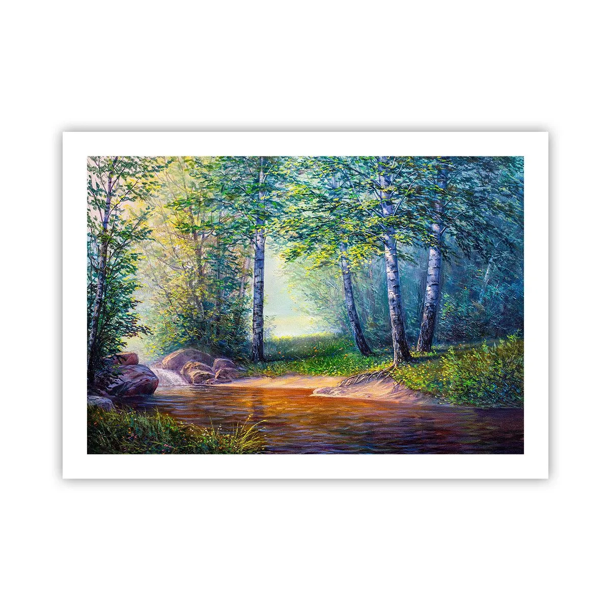 Affisch - Idyllisk vy - 70x50 cm