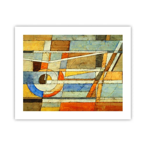Affisch - Kubismen på bygget - 50x40 cm