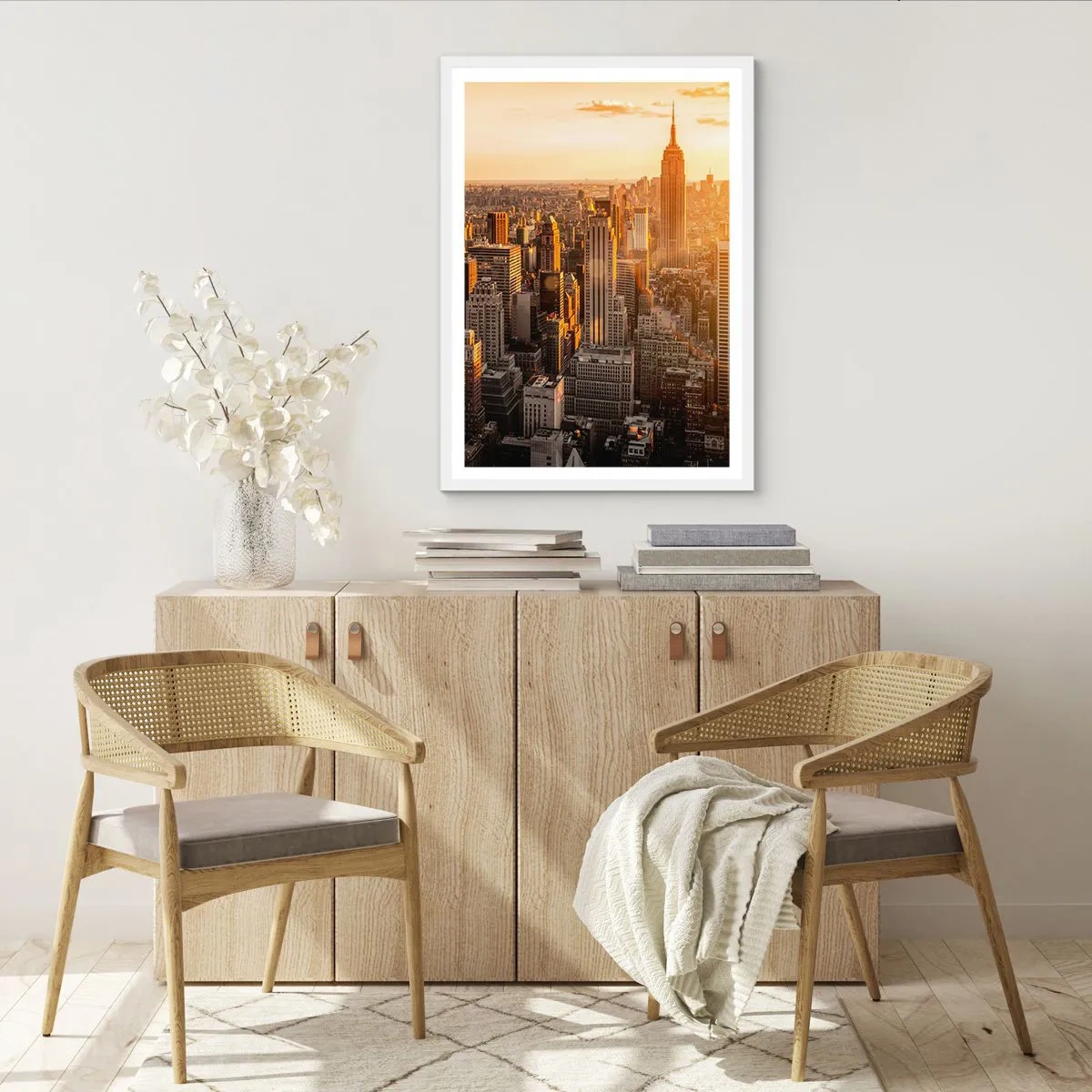 Affisch i vit ram - Växa i solskenet - 30x40 cm