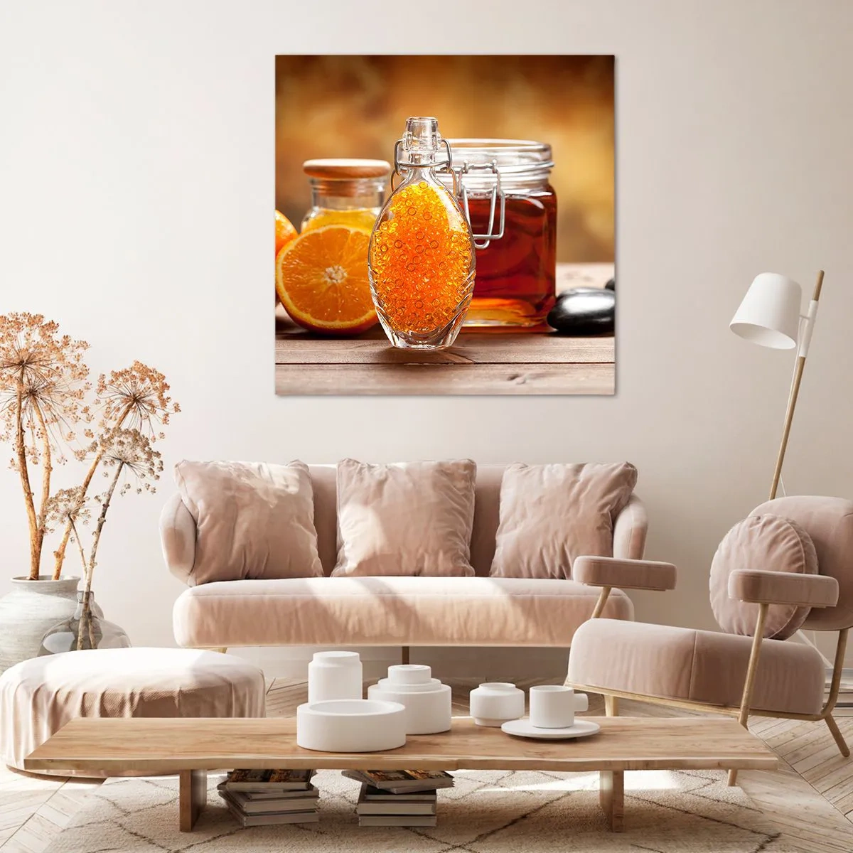 Canvastavla - Bild på duk - Soliga smaker och aromer - 70x70 cm