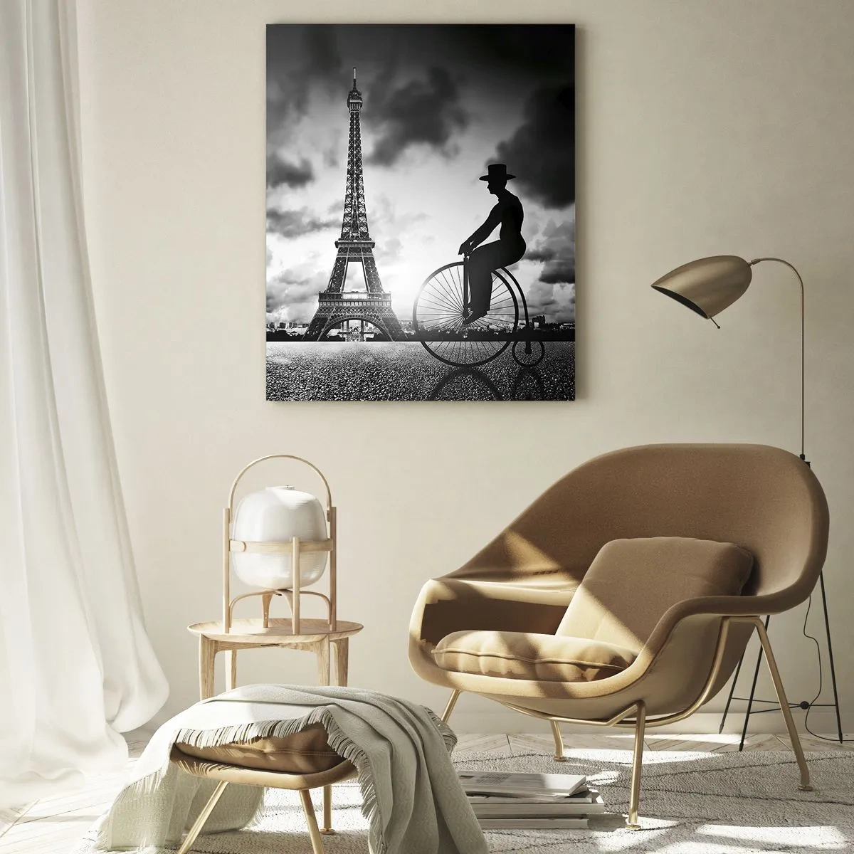 Glastavla - Bild på glas - Längtan efter Belle Epoque - 50x70 cm