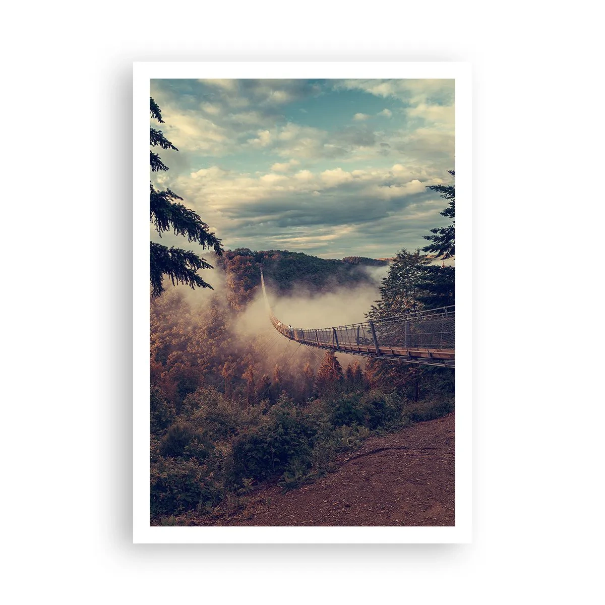 Affisch - Över höstskogen - 70x100 cm