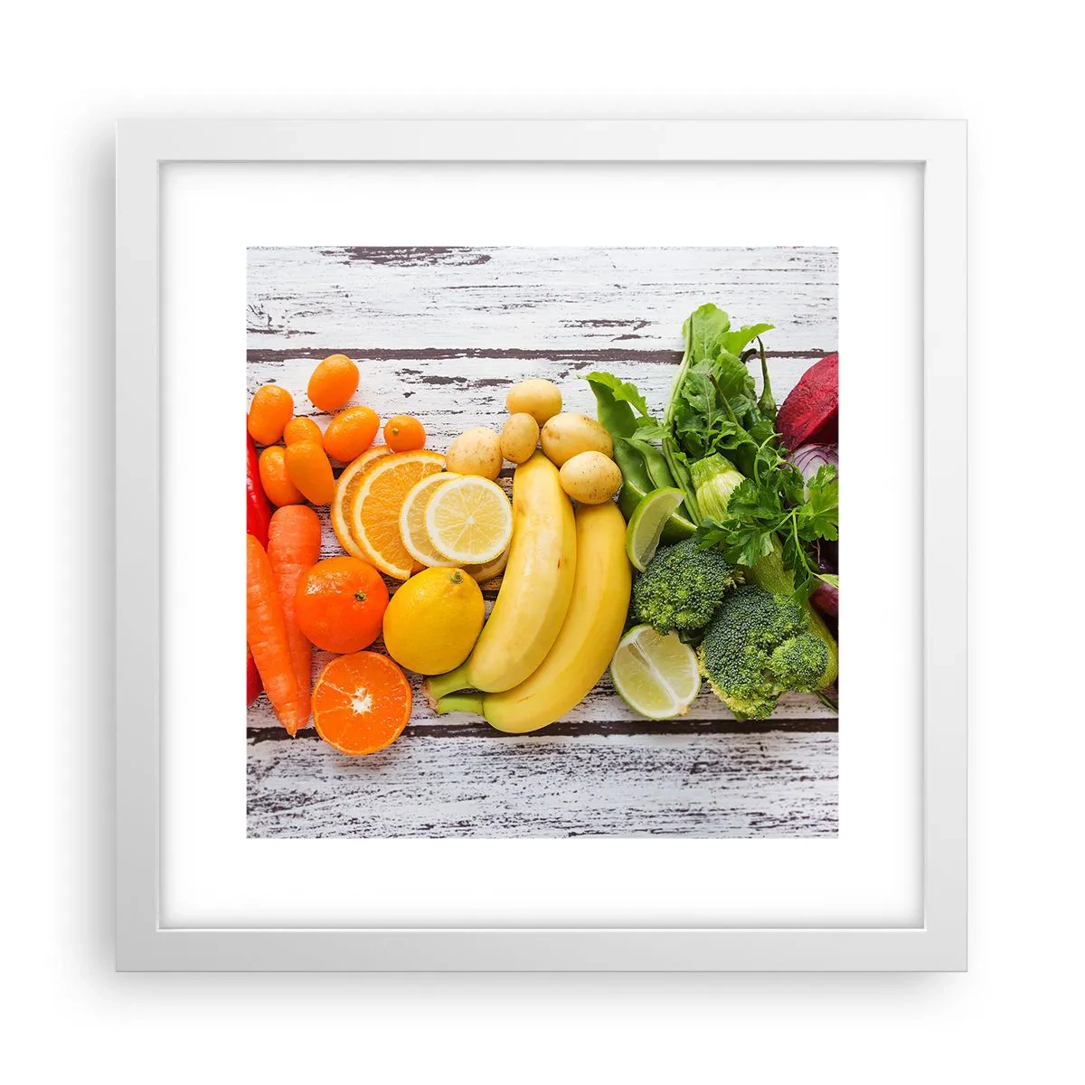 Affisch i vit ram - Räcker det inte? - 30x30 cm