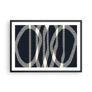 Affisch i svart ram - Försök att bryta mörkret - 70x50 cm