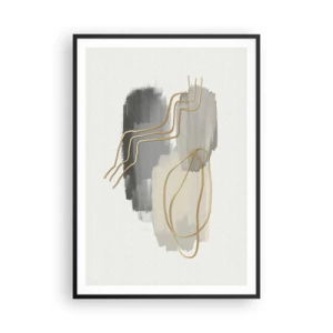 Affisch i svart ram - Varaktighet och rörelse - 70x100 cm