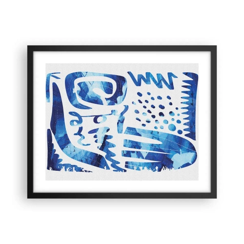 Affisch i svart ram - Tillbaka till rötterna - 50x40 cm