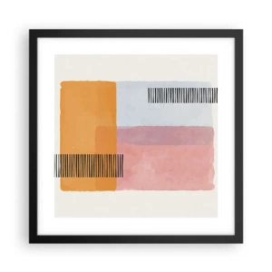 Affisch i svart ram - Från hörna till hörna - 40x40 cm