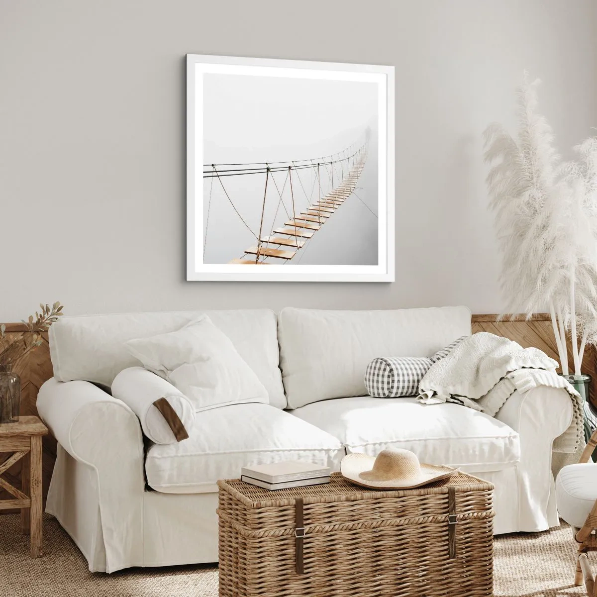 Affisch i vit ram - Vart leder den dig? - 40x40 cm