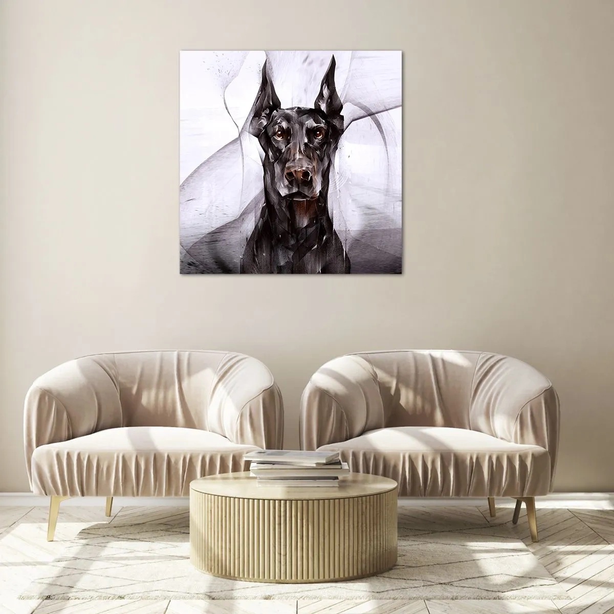 Glastavla - Bild på glas - Rasren - 40x40 cm