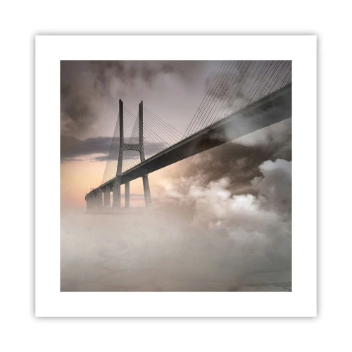 Affisch - Vid en flod som inte finns - 40x40 cm