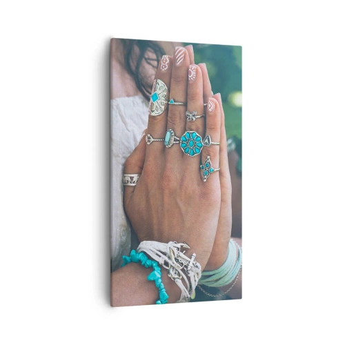 Canvastavla - Bild på duk - Välkommen till existensens centrum - 55x100 cm