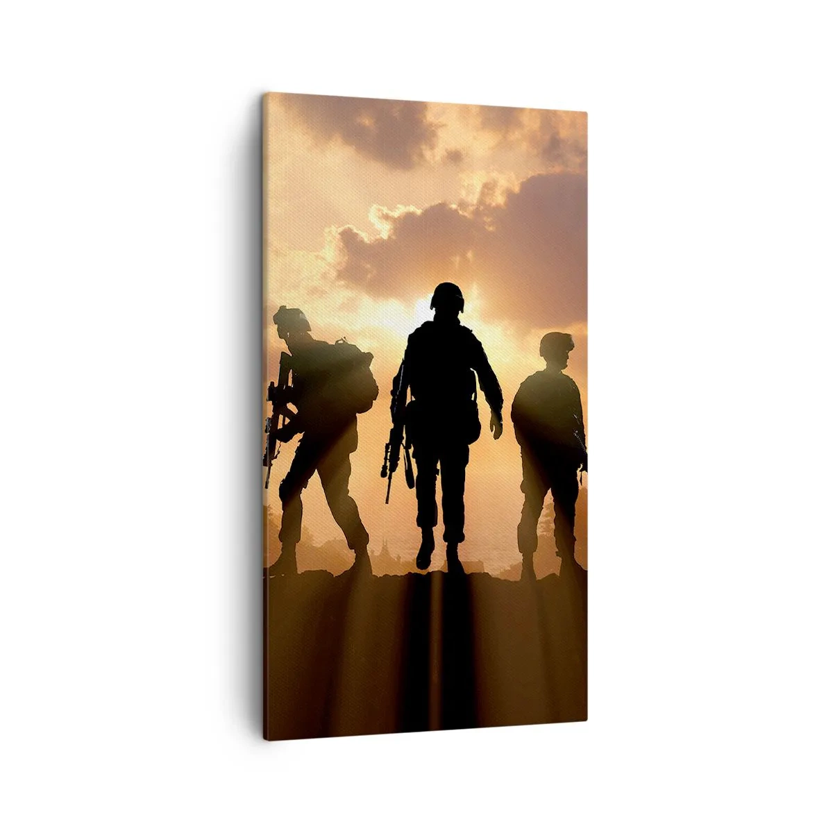 Canvastavla - Bild på duk - Brothers in arms - 45x80 cm