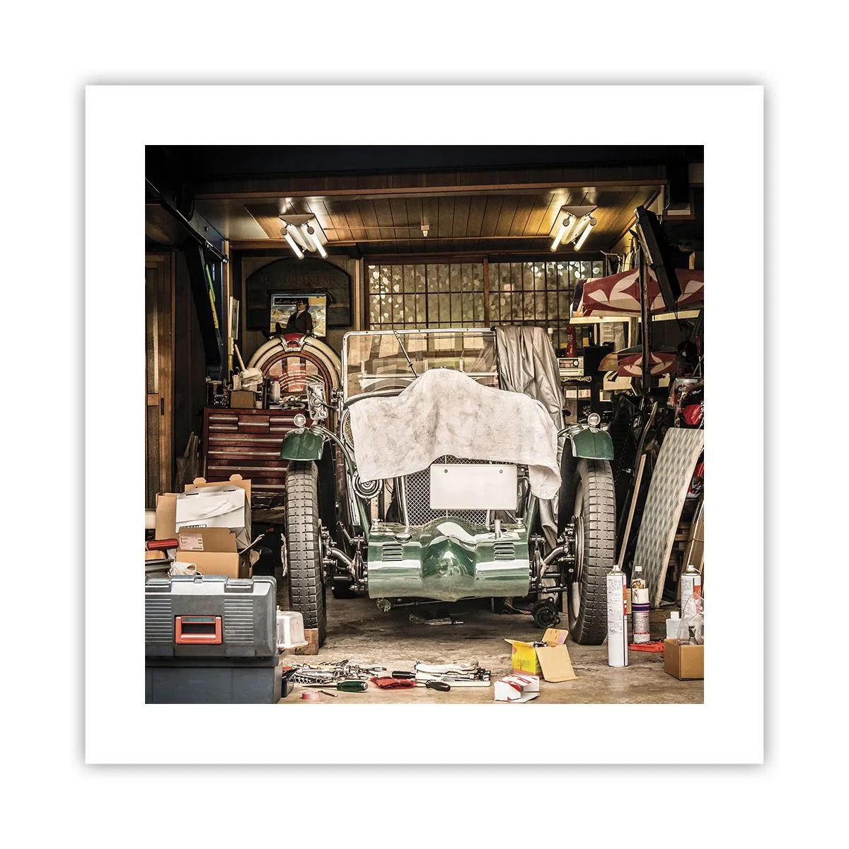 Affisch - Tillbaka till det förflutna - 40x40 cm