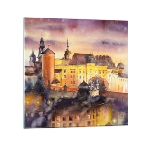 Glastavla - Bild på glas - En historia och en berättelse - 70x70 cm