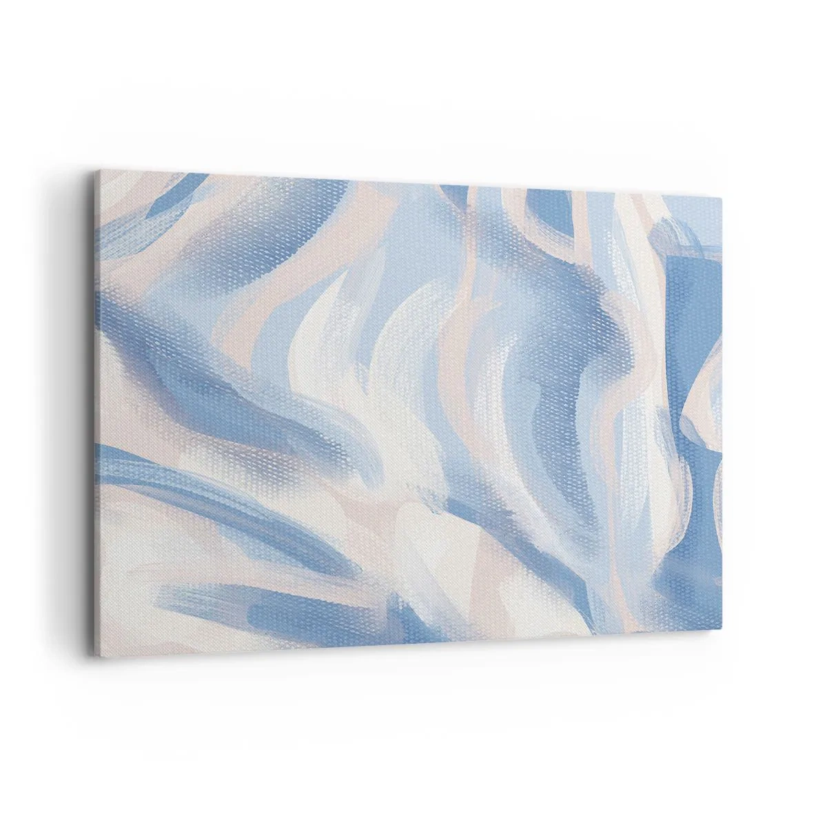 Canvastavla - Bild på duk - Blå krusningar - 100x70 cm