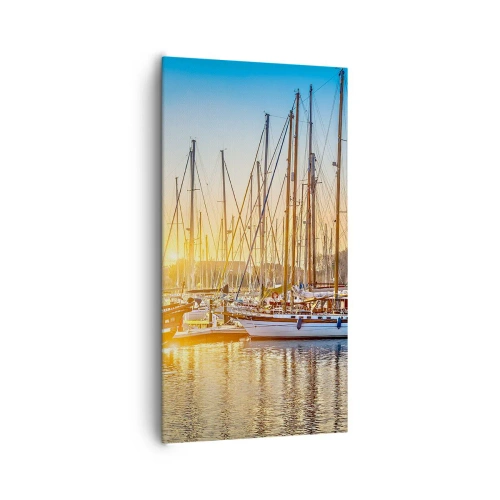 Canvastavla - Bild på duk - Vinden måste också sova - 65x120 cm