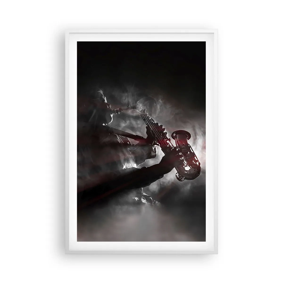 Affisch i vit ram - I jazzens ångor - 61x91 cm