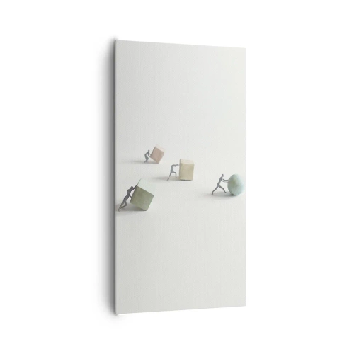 Canvastavla - Bild på duk - Livet leker - 65x120 cm