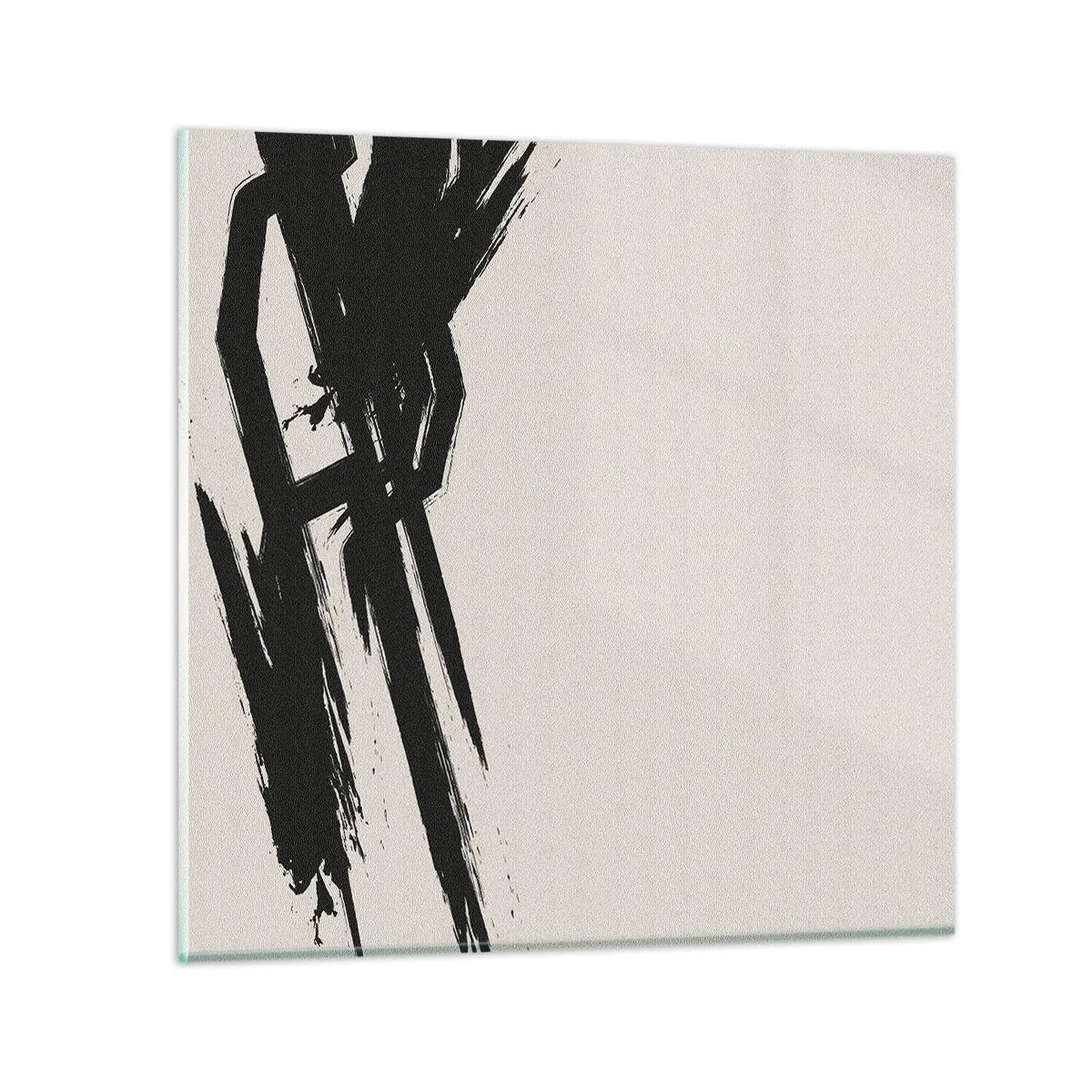 Glastavla - Bild på glas - En ostoppbar rörelse - 40x40 cm