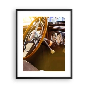 Affisch i svart ram - Smak av lyx från det förflutna - 40x50 cm