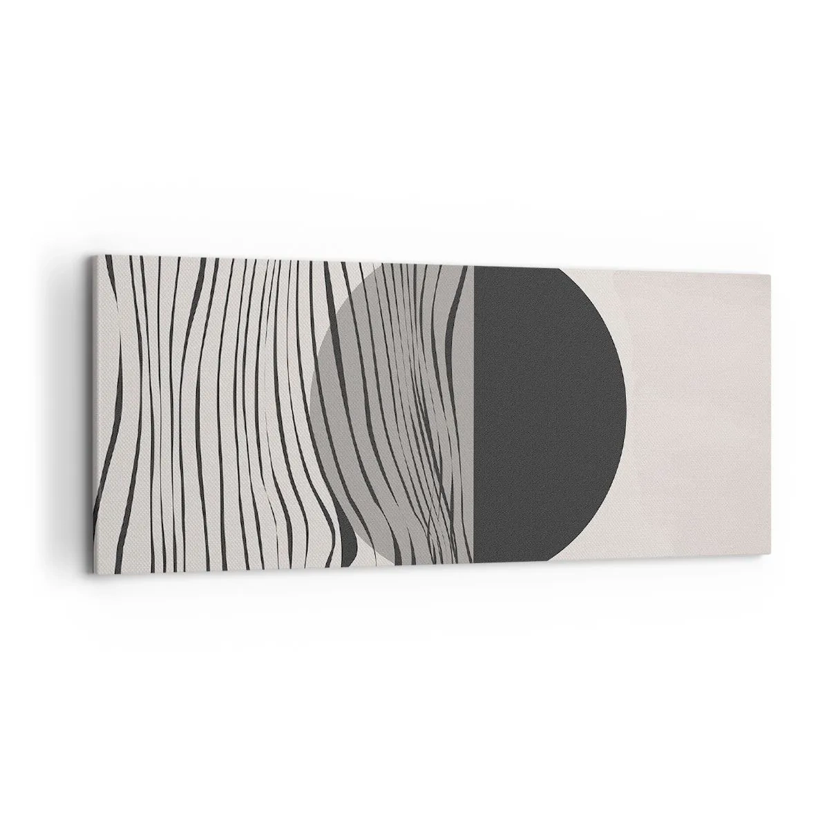 Canvastavla - Bild på duk - Halvdan komposition - 120x50 cm