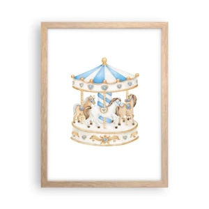 Affisch i ram av ljusek - En ljuvlig barndom - 30x40 cm