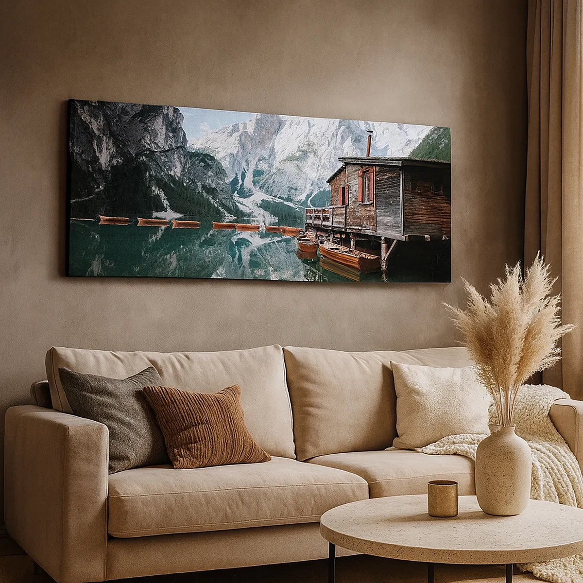 Canvastavla - Bild på duk - Kristallklar fjällmorgon - 30x30 cm