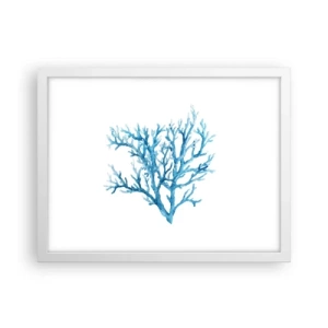 Affisch i vit ram - Marin filigran - 40x30 cm