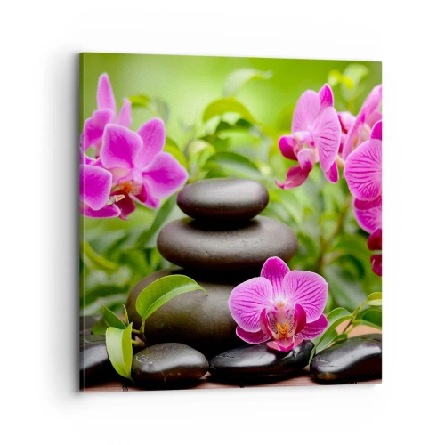 Canvastavla - Bild på duk - Lugnets pyramid - 70x70 cm