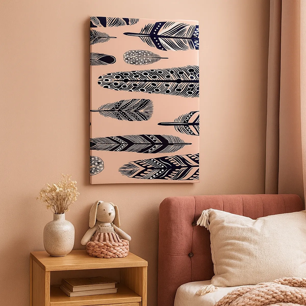 Canvastavla - Bild på duk - Indiansk middag - 50x70 cm