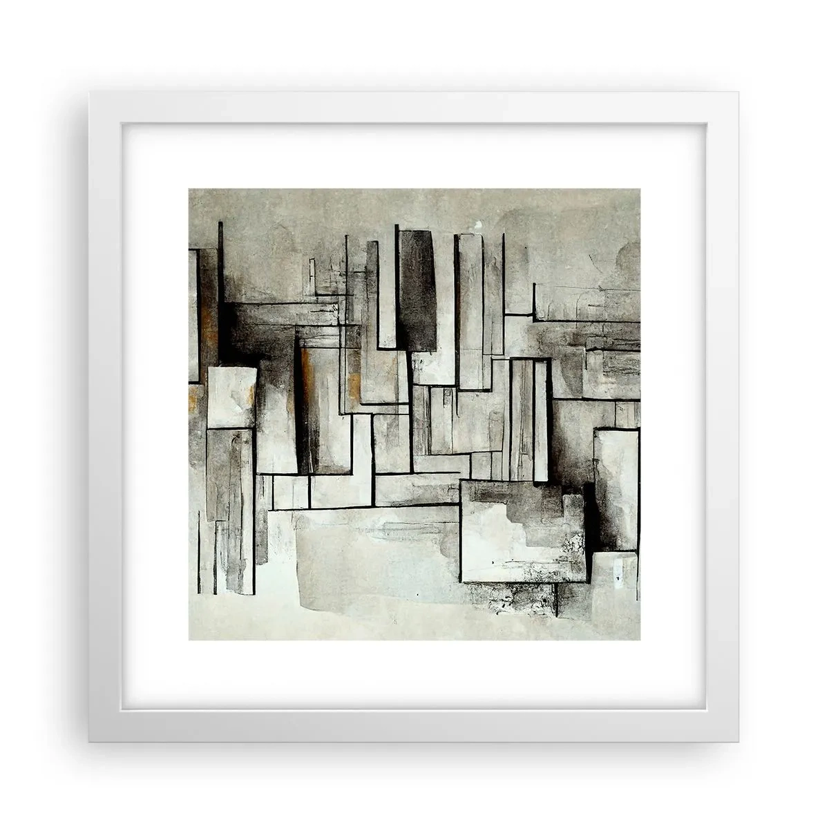 Affisch i vit ram - Kraften i enkelhet - 30x30 cm