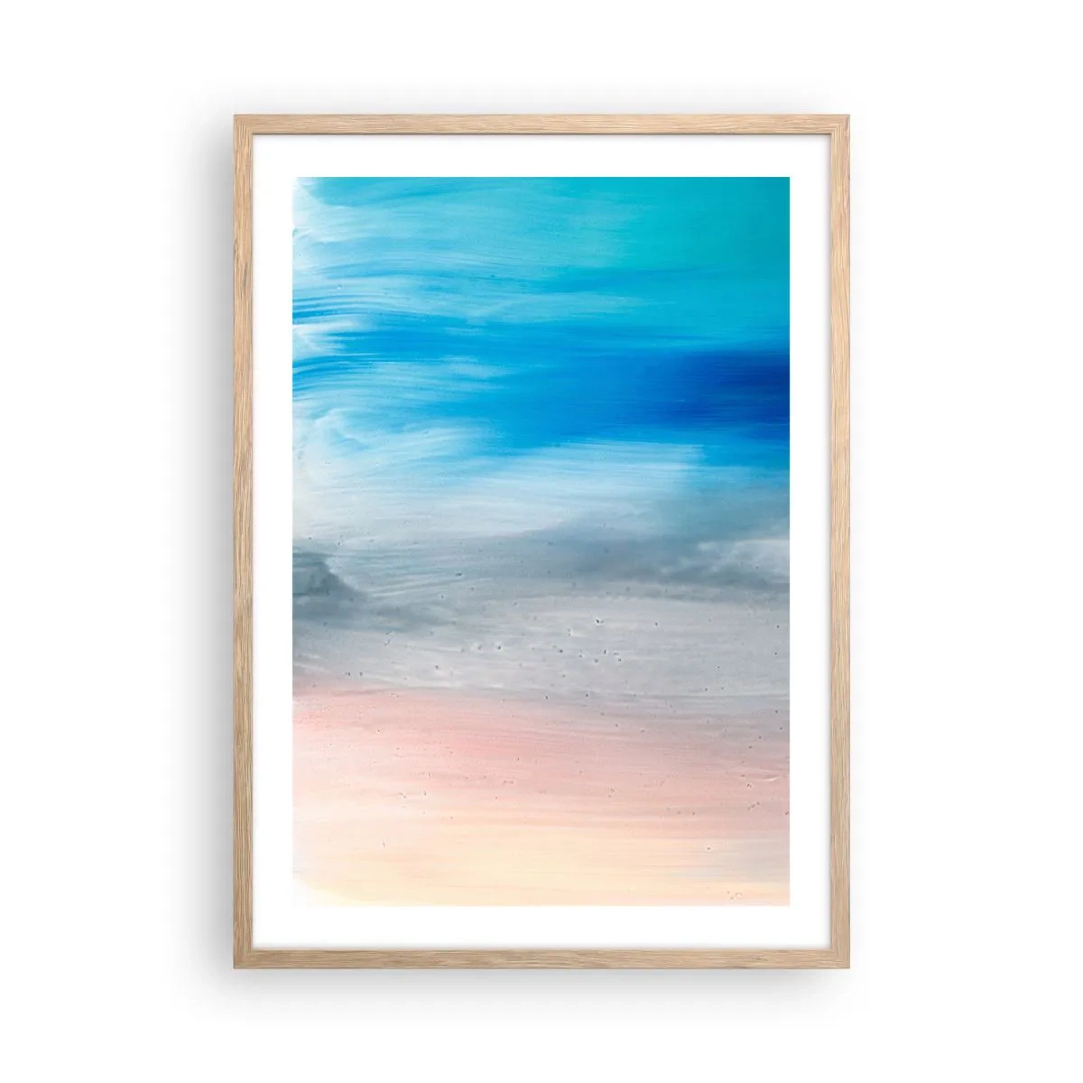 Affisch i ram av ljusek - Element: luft - 50x70 cm