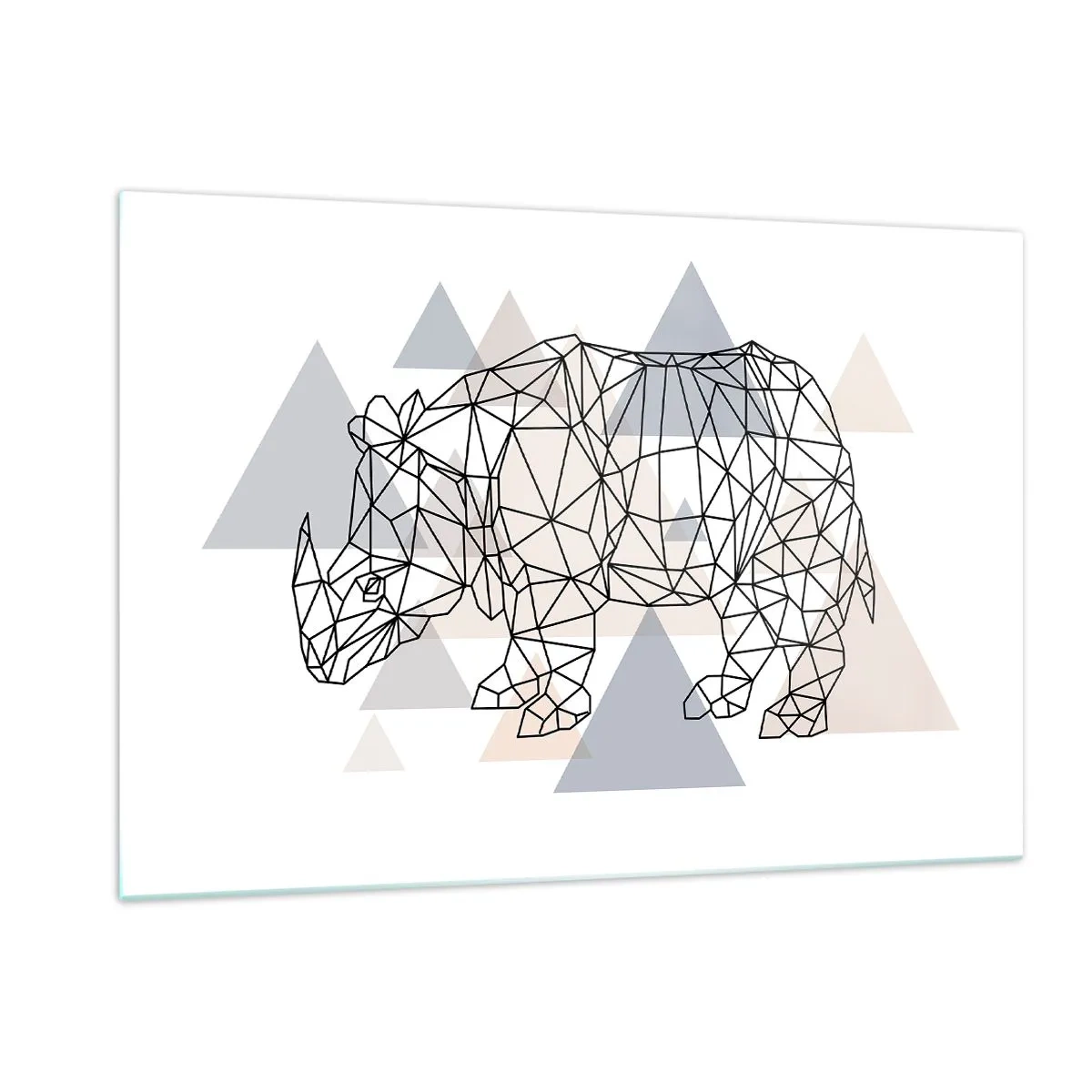 Glastavla - Bild på glas - Kraftens struktur - 120x80 cm