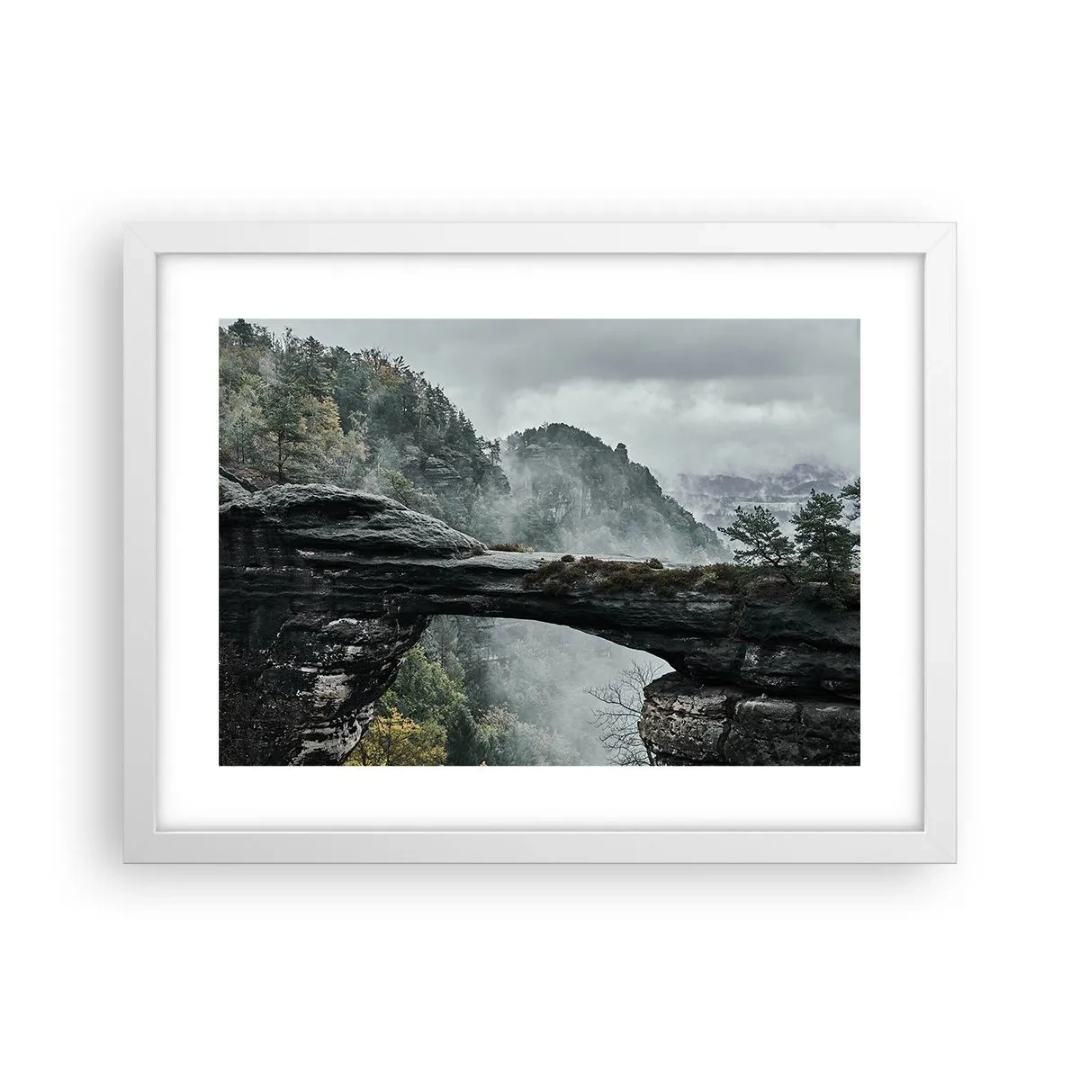 Affisch i vit ram - Äventyret är på väg att börja - 40x30 cm