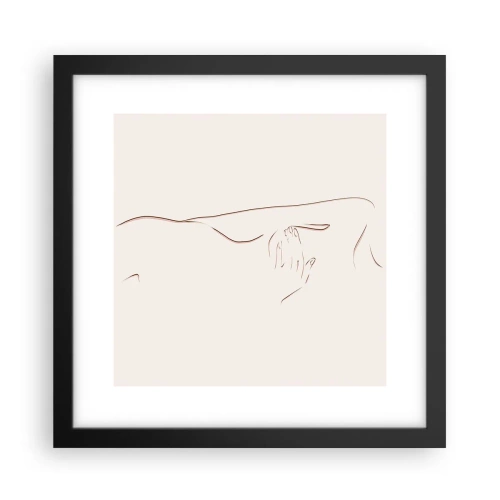 Affisch i svart ram - Begärans form - 30x30 cm