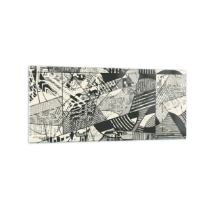 Glastavla - Bild på glas - Nutidens dynamik - 120x50 cm