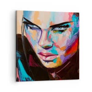 Canvastavla - Bild på duk - Vilt hjärta - 60x60 cm