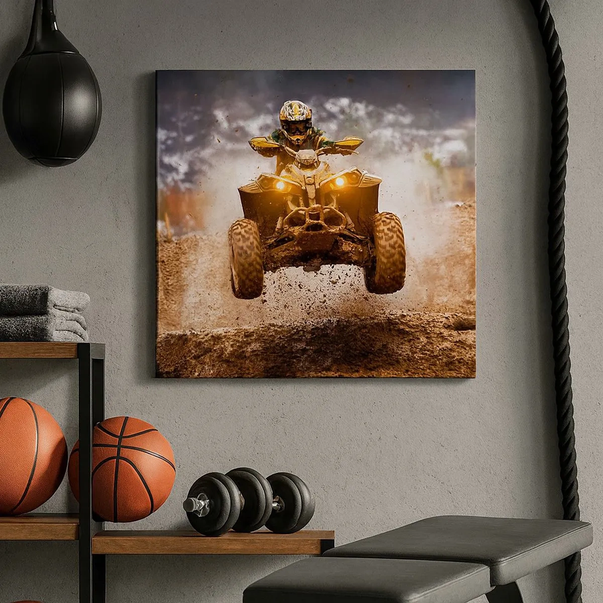 Canvastavla - Bild på duk - No risk no fun - 30x30 cm