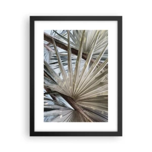 Affisch i svart ram - Solfjädrarna i tropikerna - 30x40 cm