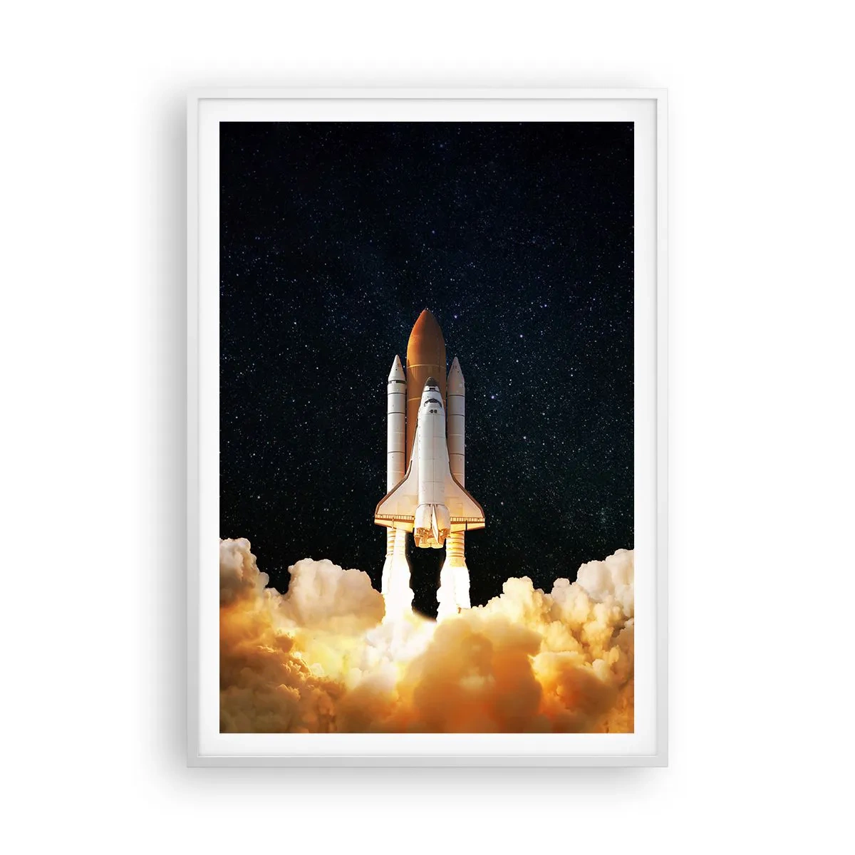 Affisch i vit ram - Ad astra! - 70x100 cm