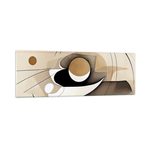 Glastavla - Bild på glas - Komposition: essensen av saker och ting - 90x30 cm