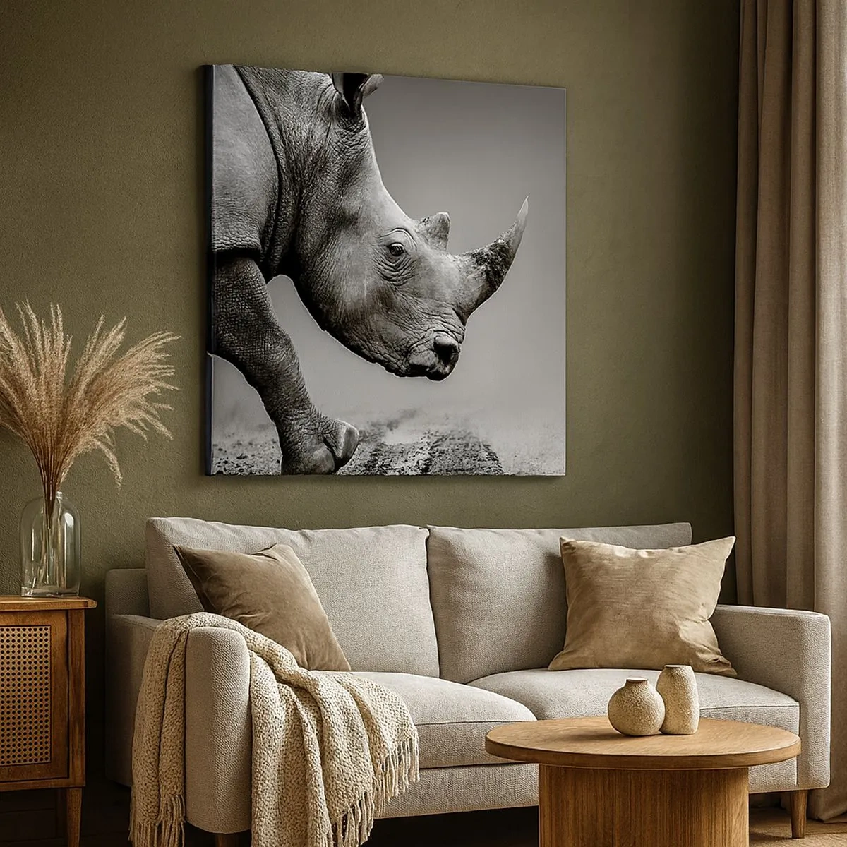 Canvastavla - Bild på duk - Ostoppbar kraft - 30x30 cm