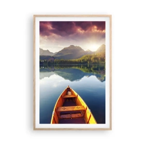 Affisch i ram av ljusek - Ingenting mot naturen - 61x91 cm